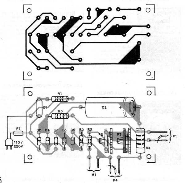 Figura 5 - Placa de circuito impreso para el montaje
Figura 5 - Placa de circuito impreso para el montaje