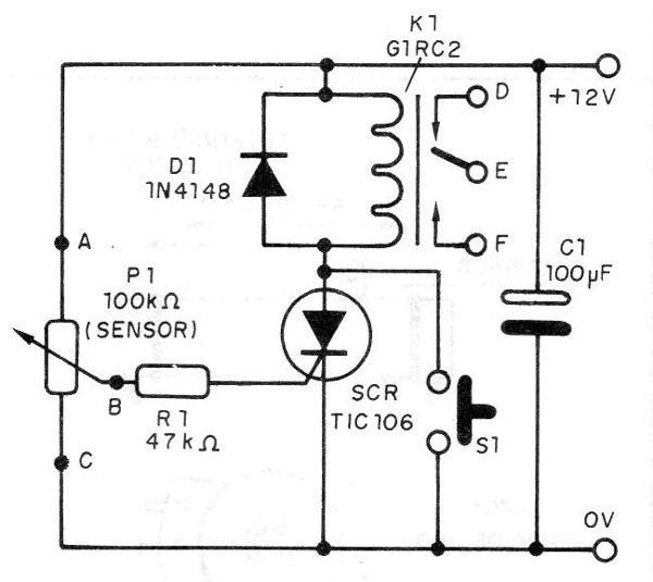 Figura. 7 - Detector de posición con trabamiento .
Figura. 7 - Detector de posición con trabamiento .