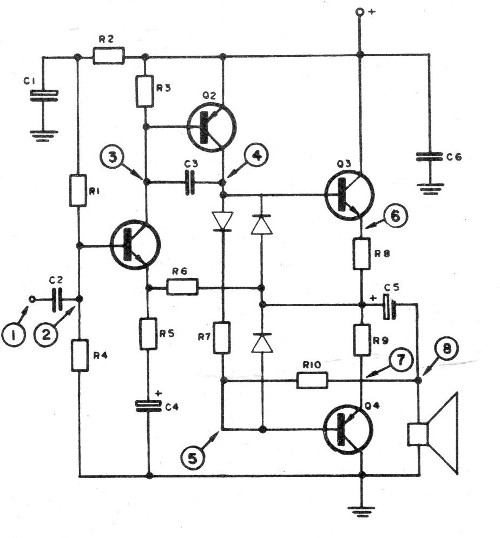 Figura 6 – salida complementaria sin transformador
Figura 6 – salida complementaria sin transformador