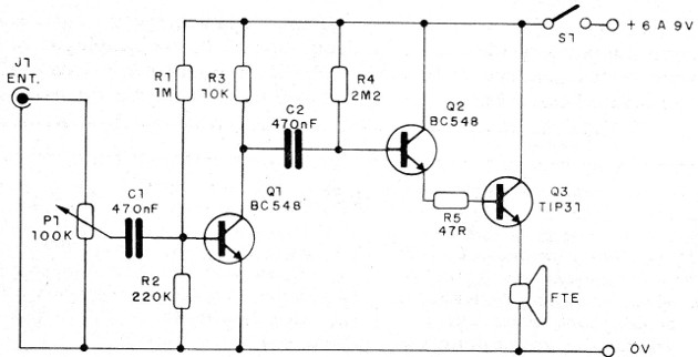 Figura 1 - Diagrama del amplificador
Figura 1 - Diagrama del amplificador