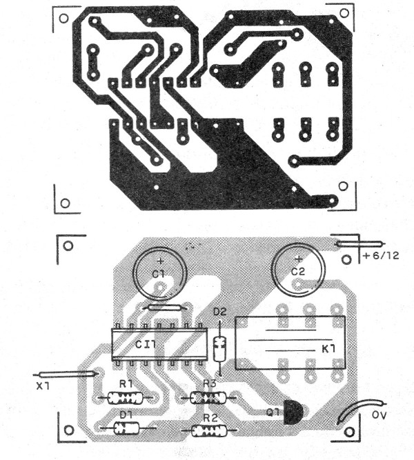 Figura 3 - Placa de circuito impreso para el montaje
Figura 3 - Placa de circuito impreso para el montaje