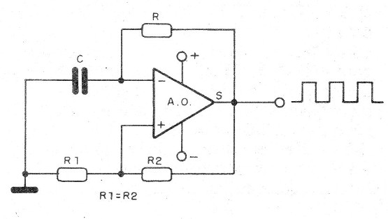 Figura 1 - Oscilador de relajación con funcionamiento
Figura 1 - Oscilador de relajación con funcionamiento