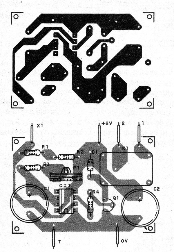 Figura 2 - Placa de circuito impreso para el montaje
Figura 2 - Placa de circuito impreso para el montaje