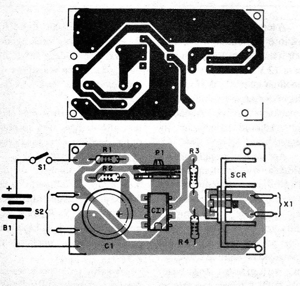 Figura 3 - Placa de circuito impreso para el montaje
Figura 3 - Placa de circuito impreso para el montaje