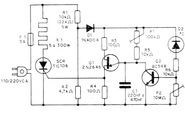 Figura 1 - Diagrama del termostato
Figura 1 - Diagrama del termostato