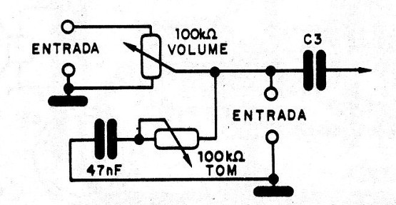 Figura 2 - Control de volumen y tono
Figura 2 - Control de volumen y tono