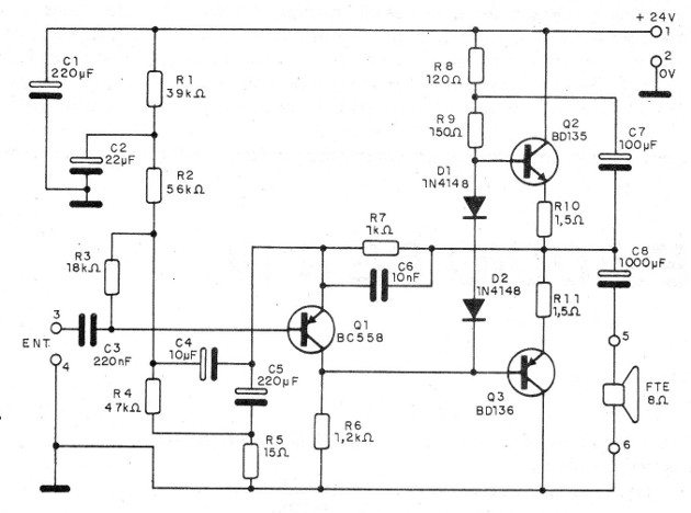 Figura 3 - Diagrama del amplificador
Figura 3 - Diagrama del amplificador