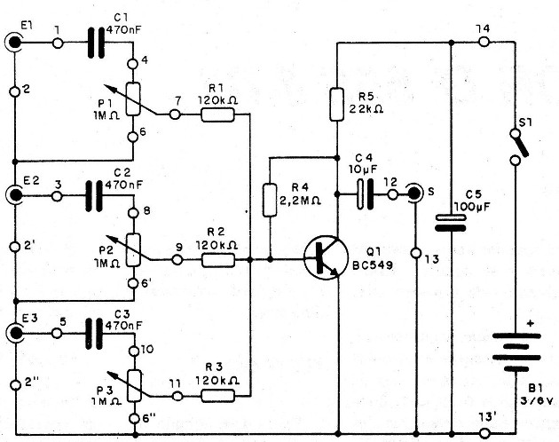 Figura 1 - Diagrama del mezclador
Figura 1 - Diagrama del mezclador