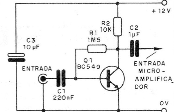 Figura 3 - Un preamplificador
Figura 3 - Un preamplificador