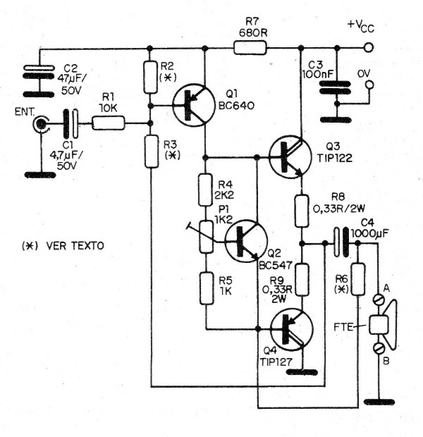 Figura 4 - Diagrama del amplificador
Figura 4 - Diagrama del amplificador