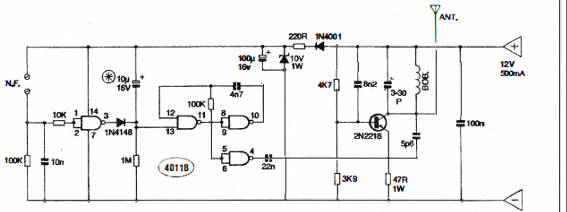 Transmisor de alarma de FM
Transmisor de alarma de FM