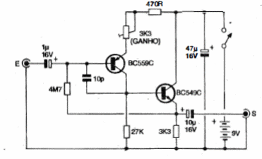 Preamplificador Multi Uso
Preamplificador Multi Uso