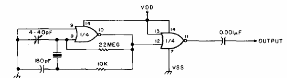 Oscilador CMOS hasta 10 MHz
Oscilador CMOS hasta 10 MHz