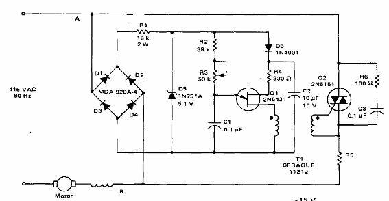 Control de motor con retroalimentación usando Triac
Control de motor con retroalimentación usando Triac