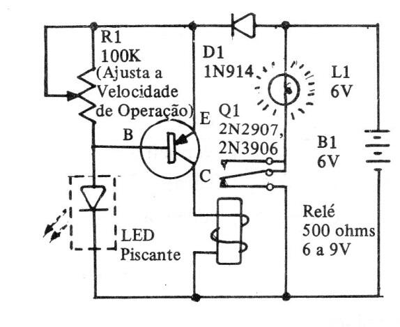 LED intermitente con relé
LED intermitente con relé