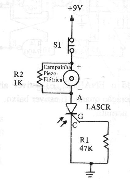 Alarma de luz com foto SCR
Alarma de luz com foto SCR