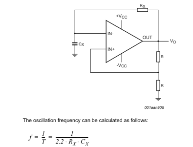 Schmitt Trigger Oscillator con el NCX2220
Schmitt Trigger Oscillator con el NCX2220