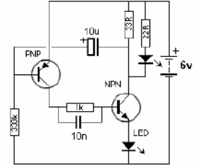 Parpadeante de 2 LED 2
Parpadeante de 2 LED 2