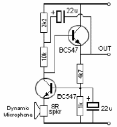 Preamplificador de micrófono dinámico
Preamplificador de micrófono dinámico