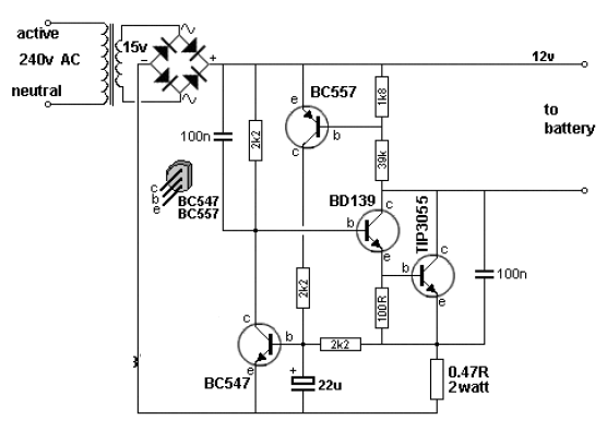 Cargador de batería de 12V
Cargador de batería de 12V