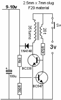Alimentación de 9 V desde 3 V
Alimentación de 9 V desde 3 V