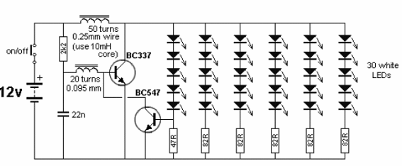 Matriz de 30 LED de alto brillo
Matriz de 30 LED de alto brillo