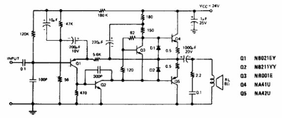 Amplificador 6W
Amplificador 6W