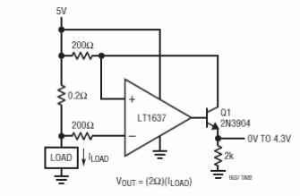 Sensor clásico de corriente de lado alto
Sensor clásico de corriente de lado alto