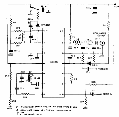 MC1374 Modulador
MC1374 Modulador