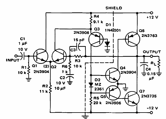 Amplificador de 4 W
Amplificador de 4 W