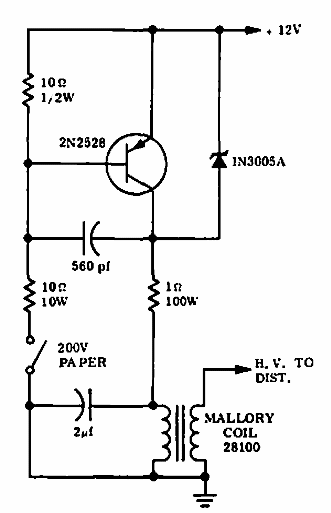 Encendido con un transistor
Encendido con un transistor