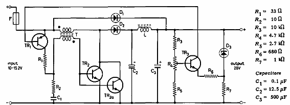 Convertidor 12 a 28 V
Convertidor 12 a 28 V