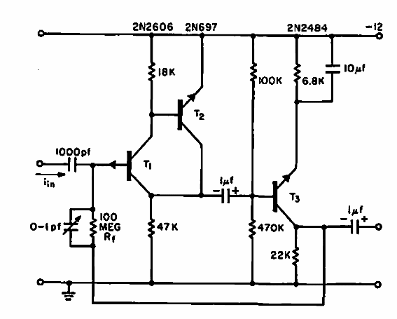 Electrómetro con JFET
Electrómetro con JFET