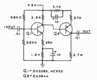 Amplificador con transistores complementarios
Amplificador con transistores complementarios
