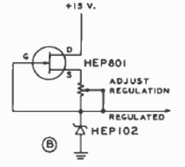 Zener variable con JFET
Zener variable con JFET