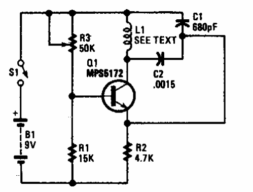 Detector de metales simple
Detector de metales simple