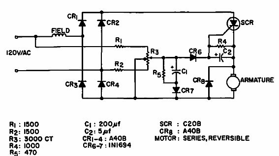 Control universal reversible del motor
Control universal reversible del motor