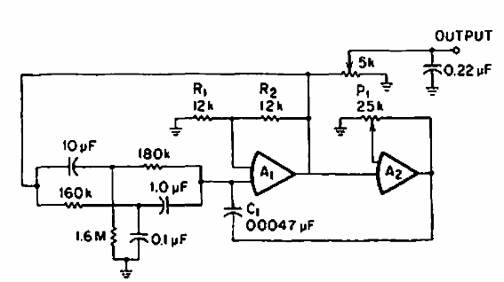 Oscilador sinusoidal de 1 Hz
Oscilador sinusoidal de 1 Hz