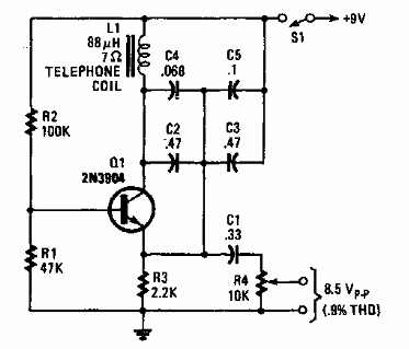 Oscilador de audio simple
Oscilador de audio simple