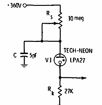 Oscilador neón de 30 a 40 kHz
Oscilador neón de 30 a 40 kHz