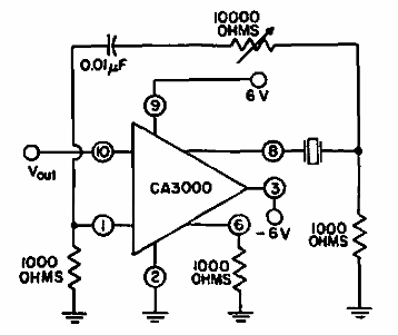 Oscilador de 1 a 10 MHz
Oscilador de 1 a 10 MHz