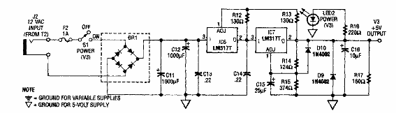 Fuente de alimentación de 5 V
Fuente de alimentación de 5 V