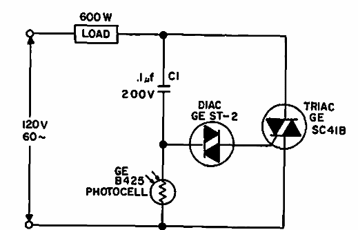 Control fotoeléctrico con Triac
Control fotoeléctrico con Triac