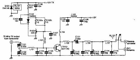 Amplificador de potencia para 70 MHz
Amplificador de potencia para 70 MHz