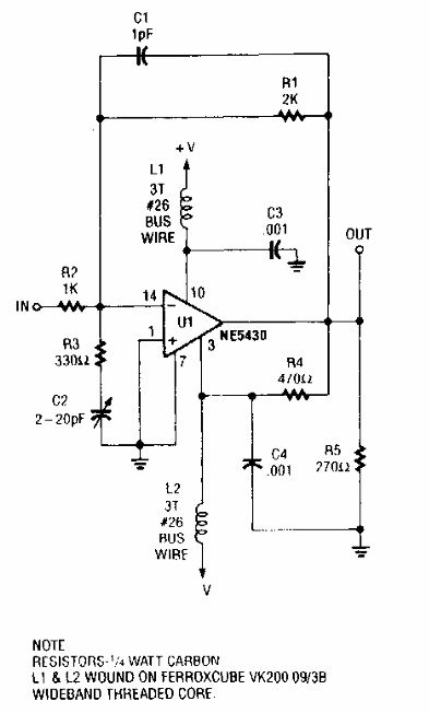Amplificador de UHF
Amplificador de UHF