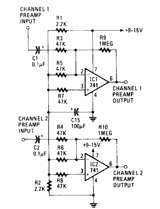 Preamplificador para Walkman 741
Preamplificador para Walkman 741
