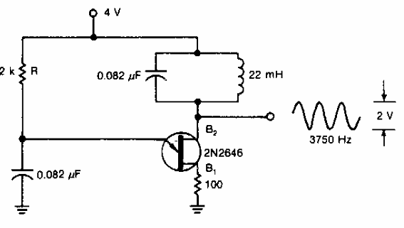 Oscilador sinusoidal con unijuntura
Oscilador sinusoidal con unijuntura