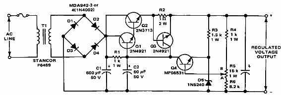 Fuente de alimentación de 32 V x 700 mA con protección
Fuente de alimentación de 32 V x 700 mA con protección