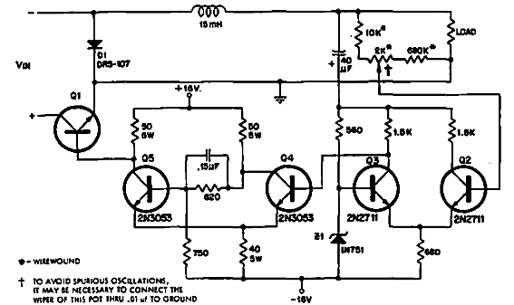 Regulador de conmutación de 200 V
Regulador de conmutación de 200 V