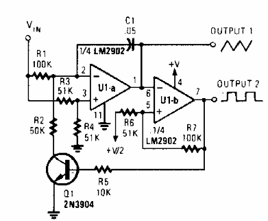 Rectangular y triangular VCO
Rectangular y triangular VCO